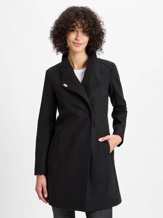 Damen Kurzmantel mit Wollanteil - Cappotto