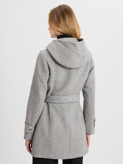 Damen Kurzmantel mit Wollanteil