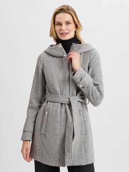 Damen Kurzmantel mit Wollanteil