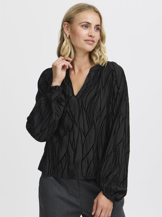 Damen Langarm-Bluse FRJULL