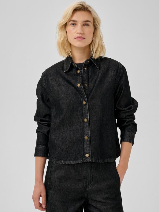 Damen Langarm - Hemd Denim