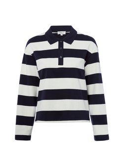 Damen Langarm-Poloshirt