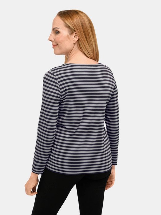 Damen Langarm-Shirts Karo/Streifen