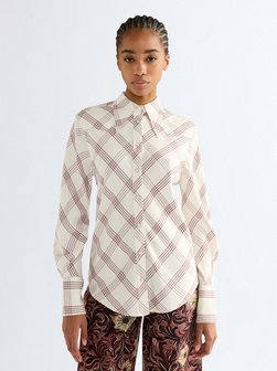 Damen Langarmbluse - Drama Collar