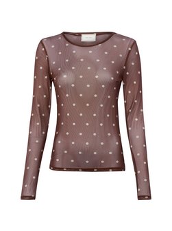 Damen Langarmshirt - Ella Dot Blouse