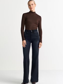 Damen Langarmshirt - Glam Rib