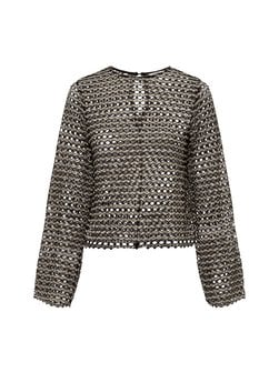 Artikelbild Damen Langarmshirt - Ladessa von mbyM in schwarz grau gestreift