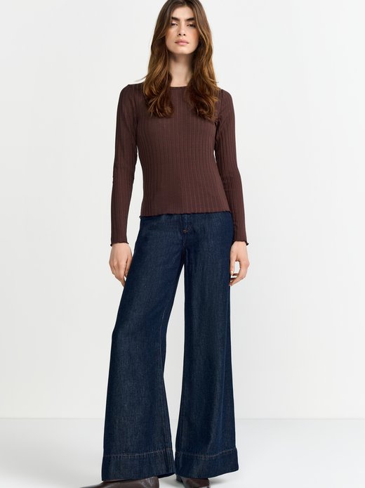 Damen Langarmshirt - Rib