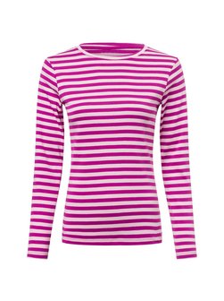 Artikelbild Damen Langarmshirt von brookshire in himbeer altrosa gestreift