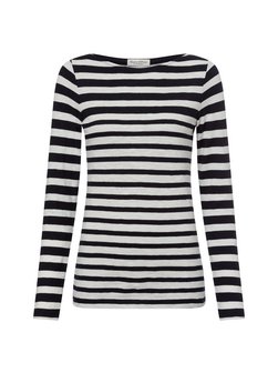Artikelbild Damen Langarmshirt von Marc O'Polo in marine weiß gestreift