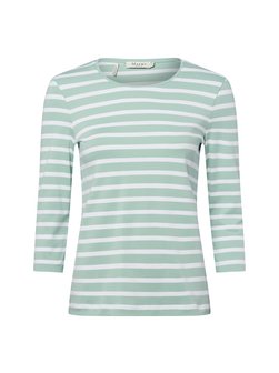 Artikelbild Damen Langarmshirt von MAERZ in hellblau weiß gestreift