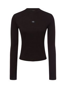 Artikelbild Damen Langarmshirt von Calvin Klein Jeans in schwarz uni