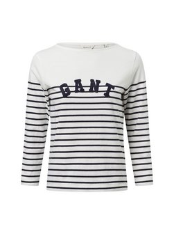 Artikelbild Damen Langarmshirt von Gant in weiß marine gestreift