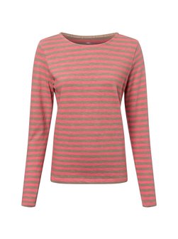Artikelbild Damen Langarmshirt von Fynch-Hatton in pink melange gestreift