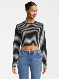 Artikelbild Damen Langarmshirt von Vestino in weiß gestreift
