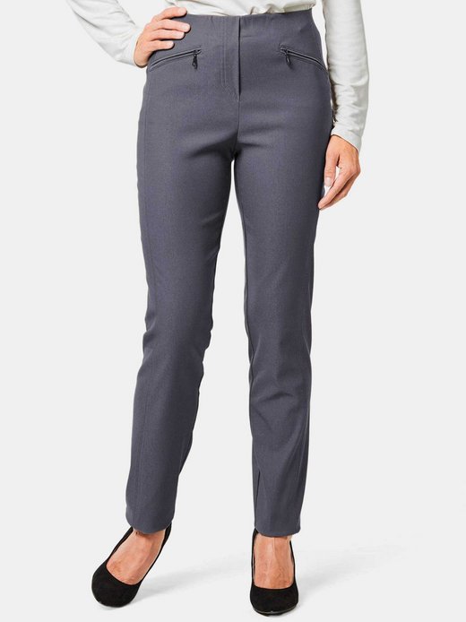 Damen Lange Hosen Uni/Melange