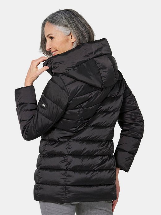Damen Lange Steppjacke