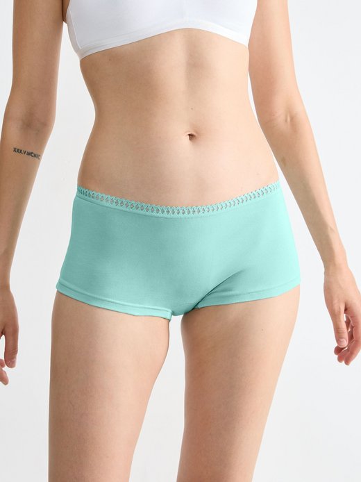 Damen Langer Boxer  -  Blue GO Crush