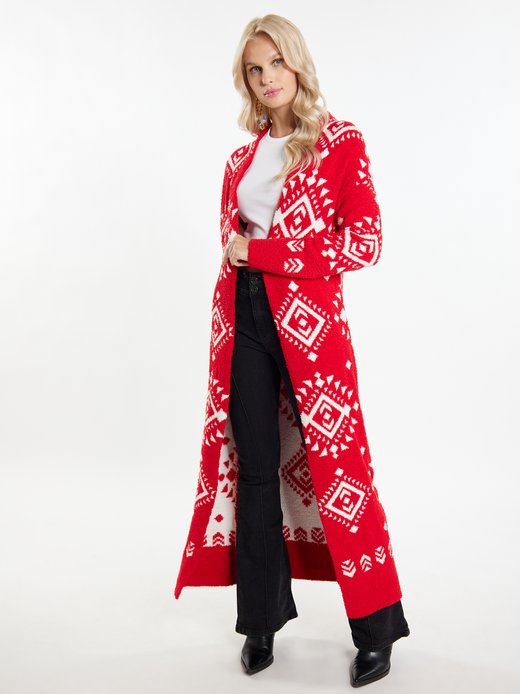 Damen Langer Cardigan