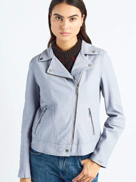 Damen Leder Bikerjacke