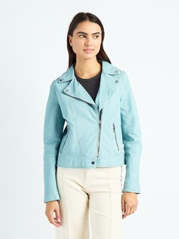 Damen Leder Bikerjacke