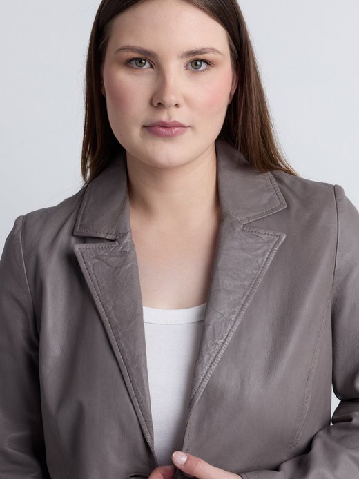 Damen Leder Blazer