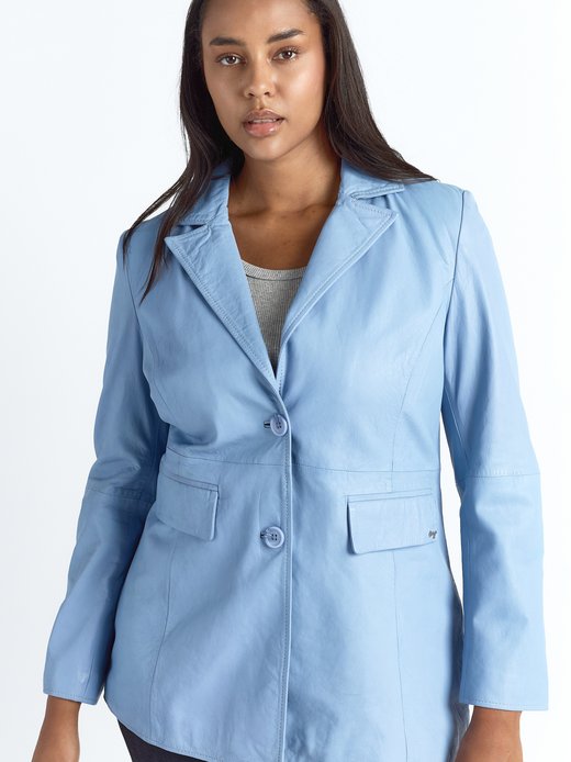 Damen Leder Blazer