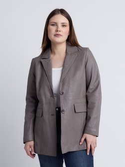 Damen Leder Blazer
