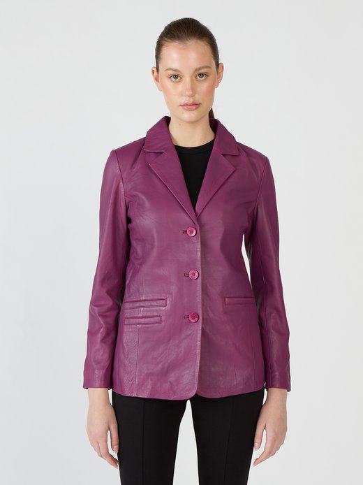 Damen Lederblazer