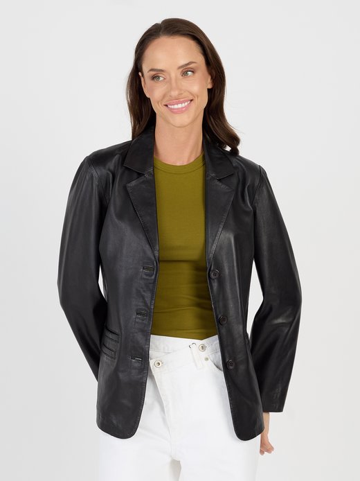 Damen Lederblazer