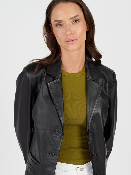 Damen Lederblazer
