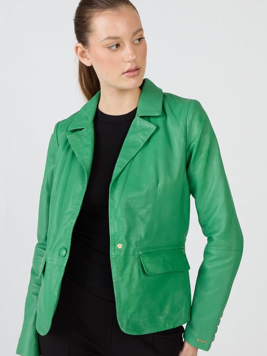 Damen Lederblazer
