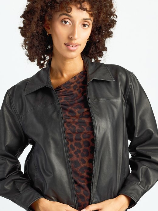 Damen Lederblouson