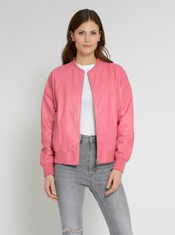 Artikelbild Damen Lederblouson von Maze in pink uni