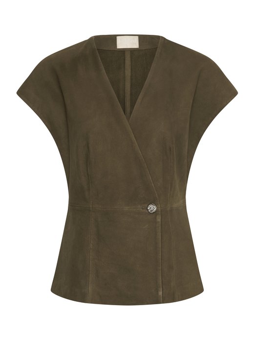 Damen Lederbluse SLParvati