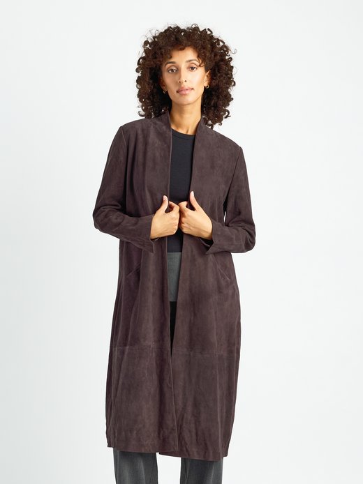 Damen Ledercardigan