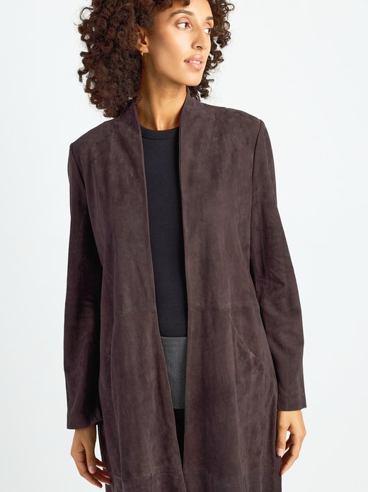 Damen Ledercardigan