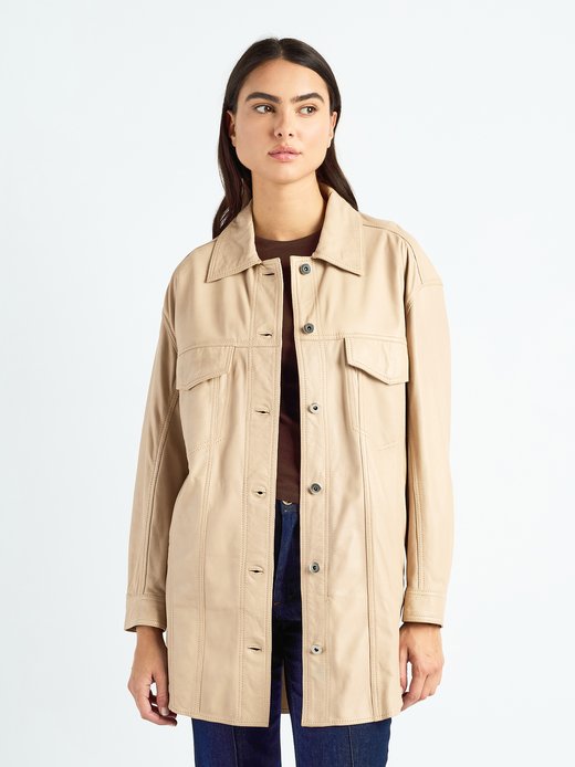 Damen Lederhemd