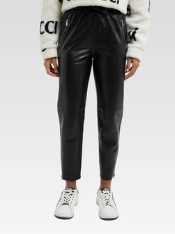 Artikelbild Damen Lederhose  -  Demichiel von Carlo Colucci in schwarz uni