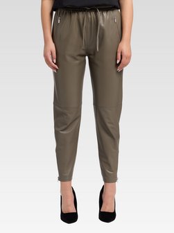Artikelbild Damen Lederhose  -  Demichiel von Carlo Colucci in braun uni