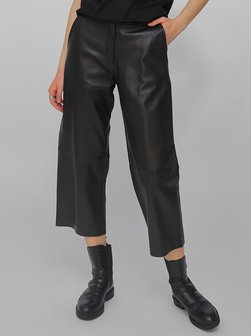 Artikelbild Damen Lederhose von JCC in schwarz uni