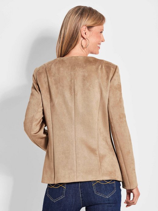 Damen Lederimitatjacke