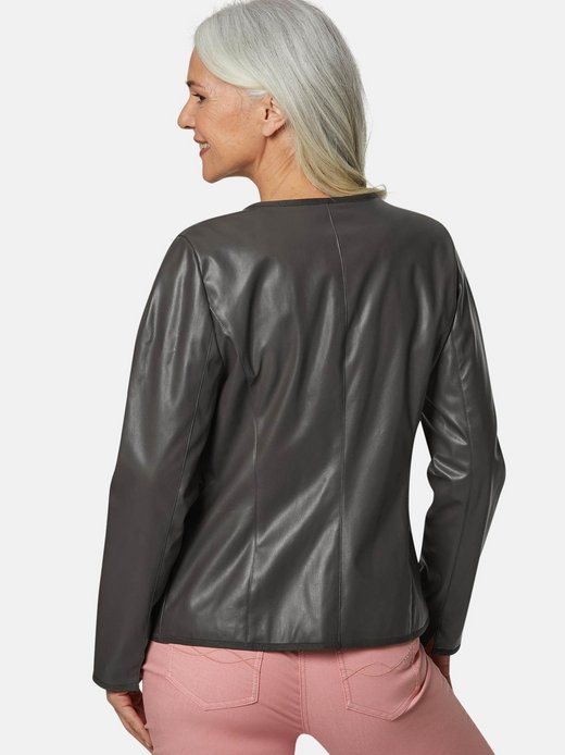 Damen Lederimitatjacke
