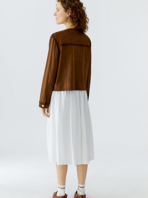 Damen Lederimitatjacke