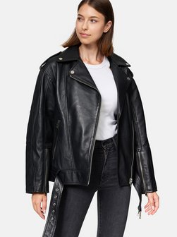 Artikelbild Damen Lederjacke  -  Dua von Trueprodigy in schwarz uni