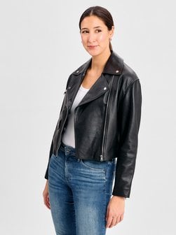 Artikelbild Damen Lederjacke - Laridas von HUGO in schwarz uni
