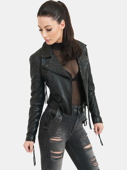 Damen Lederjacke  -  Raven