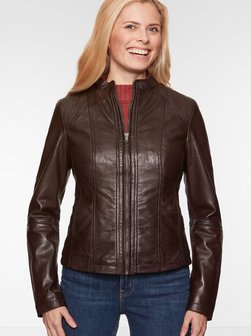 Damen Lederjacke SEAMERA