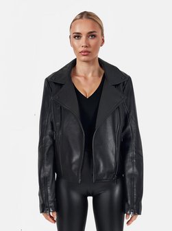 Artikelbild Damen Lederjacke  -  Stella von Trueprodigy in schwarz uni