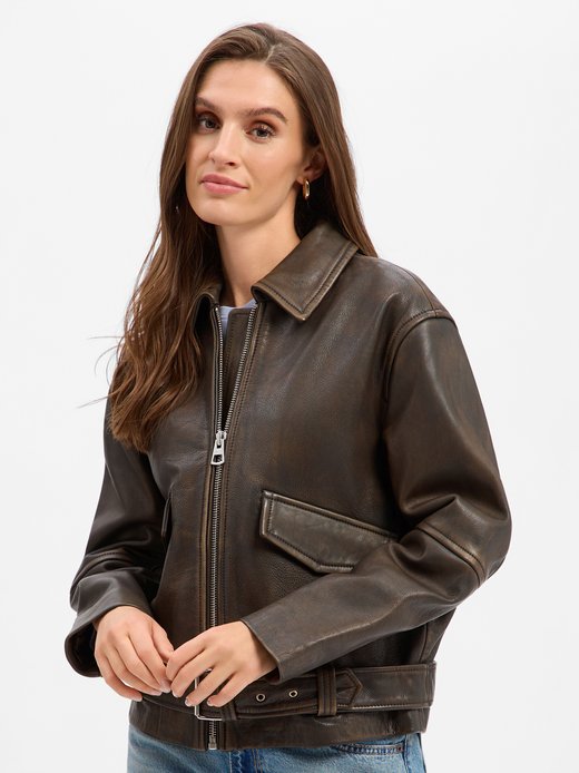 Damen Lederjacke